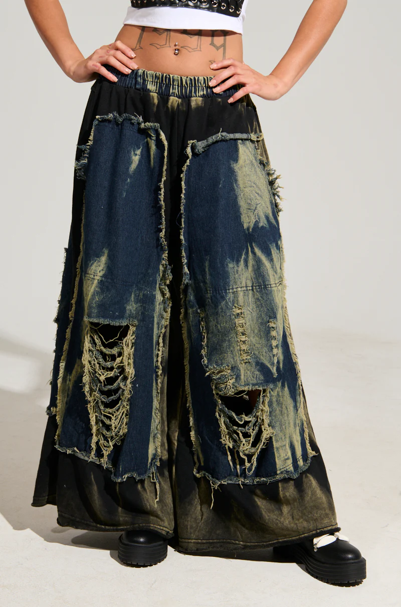 DOWN AND DIRTY DISTRESSED DENIM PANT - Image 3