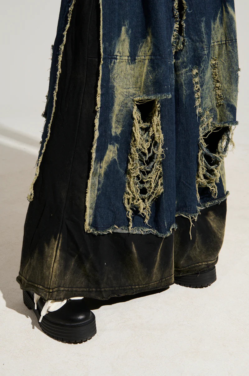 DOWN AND DIRTY DISTRESSED DENIM PANT - Image 6