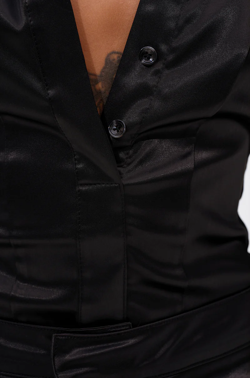 DOWN FOR WHATEVER BUTTON DOWN BODYSUIT - Image 8