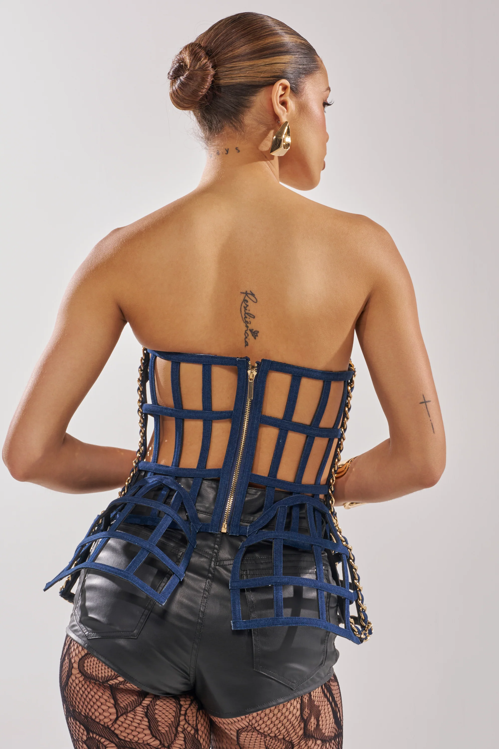 DOWN SOUTH CHAIN DETAIL BUSTIER TOP - Image 5
