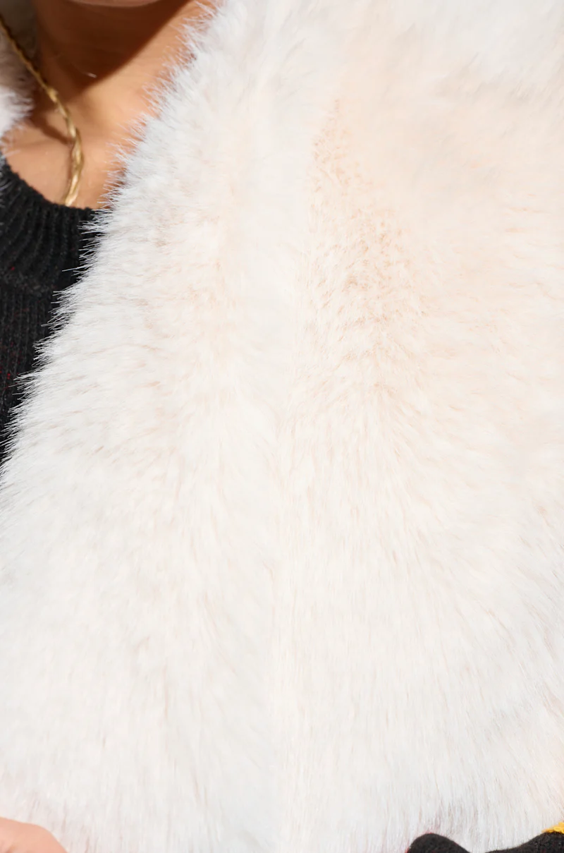 DOWN TIME FAUX FUR VEST - Image 5