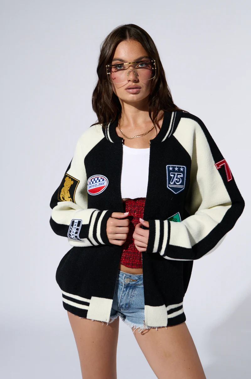 DOWN TIME KNIT BOMBER - Image 2