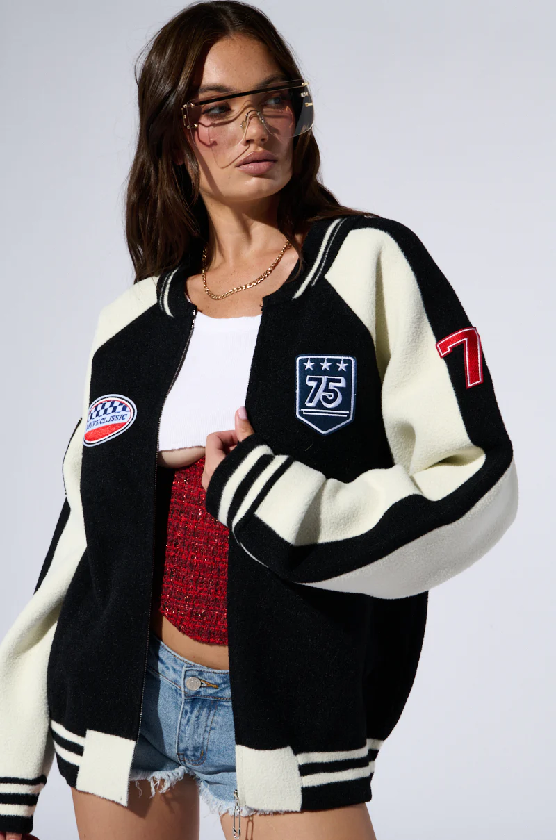 DOWN TIME KNIT BOMBER - Image 3