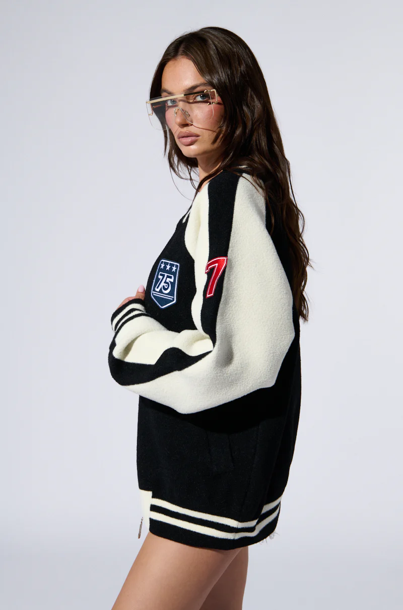 DOWN TIME KNIT BOMBER - Image 4
