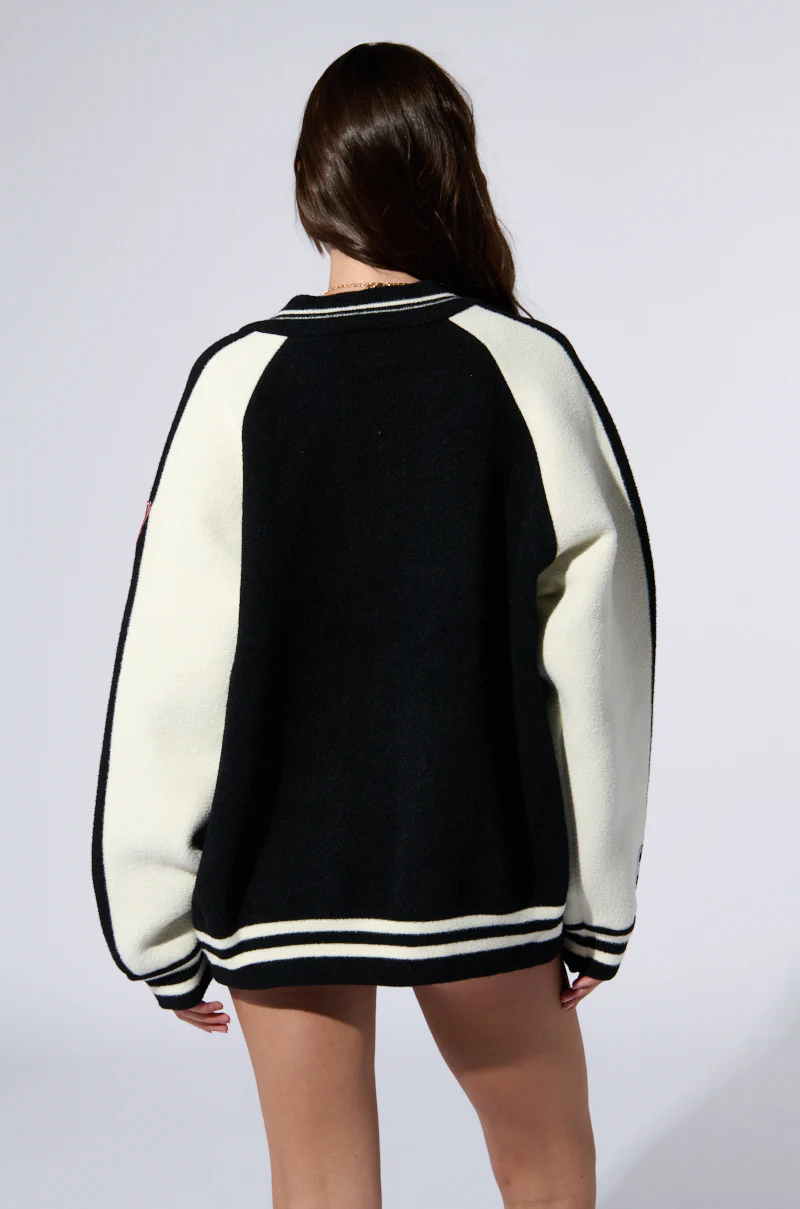 DOWN TIME KNIT BOMBER - Image 6