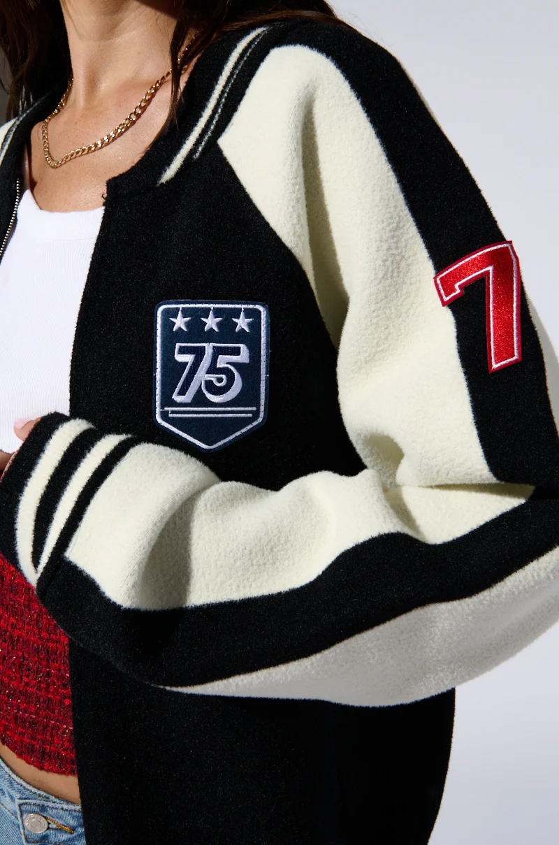 DOWN TIME KNIT BOMBER - Image 8