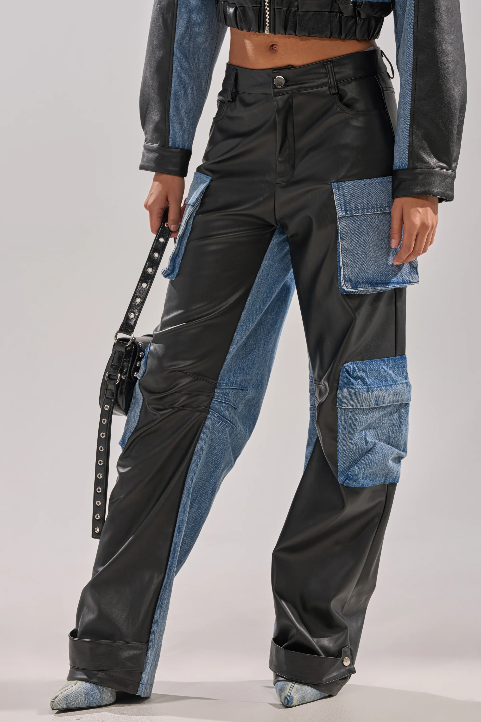 DOWN TIME MIXED MEDIA CARGO PANT - Image 3