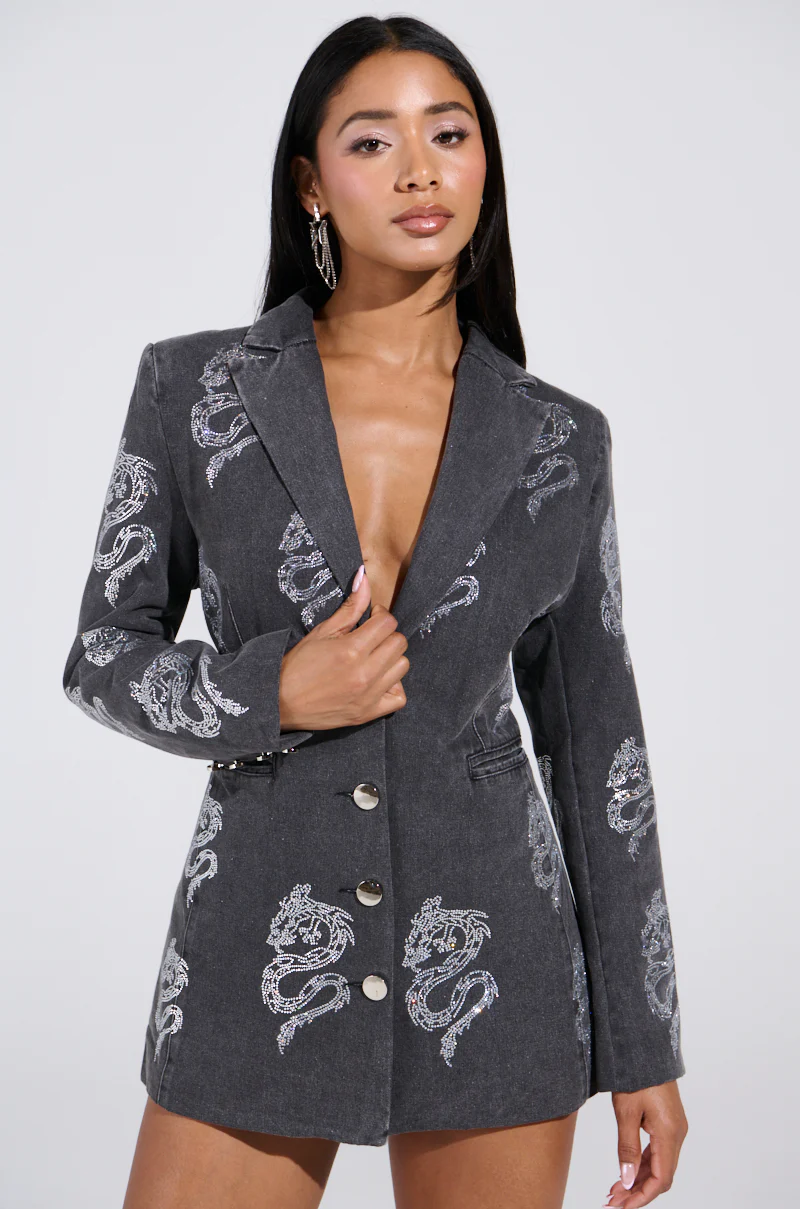 DRAGON SENSE EMBELLISHED BLAZER - Image 2