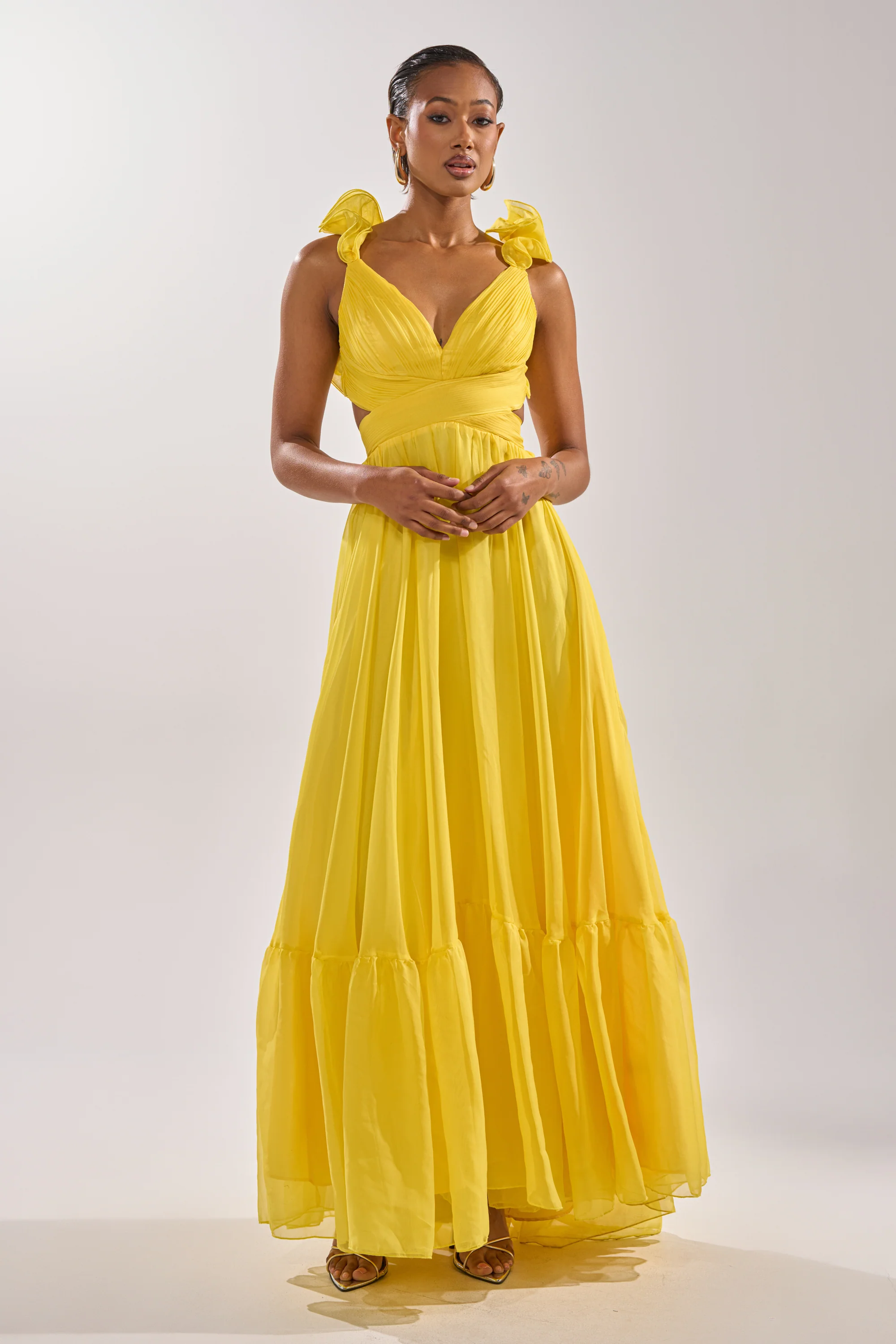 DREAM GIRL MAXI DRESS IN YELLOW - Image 3