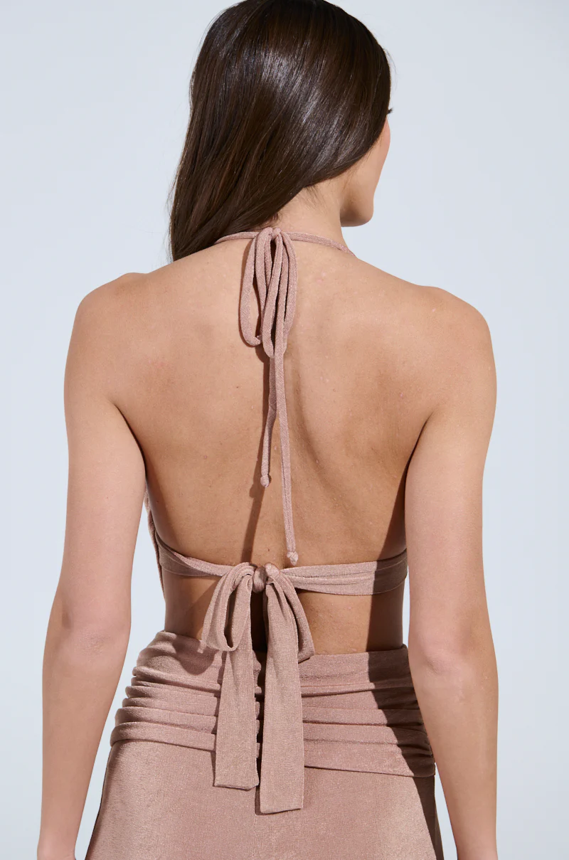 DREAMING BIG CUT OUT SLINKY BLOUSE - Image 4