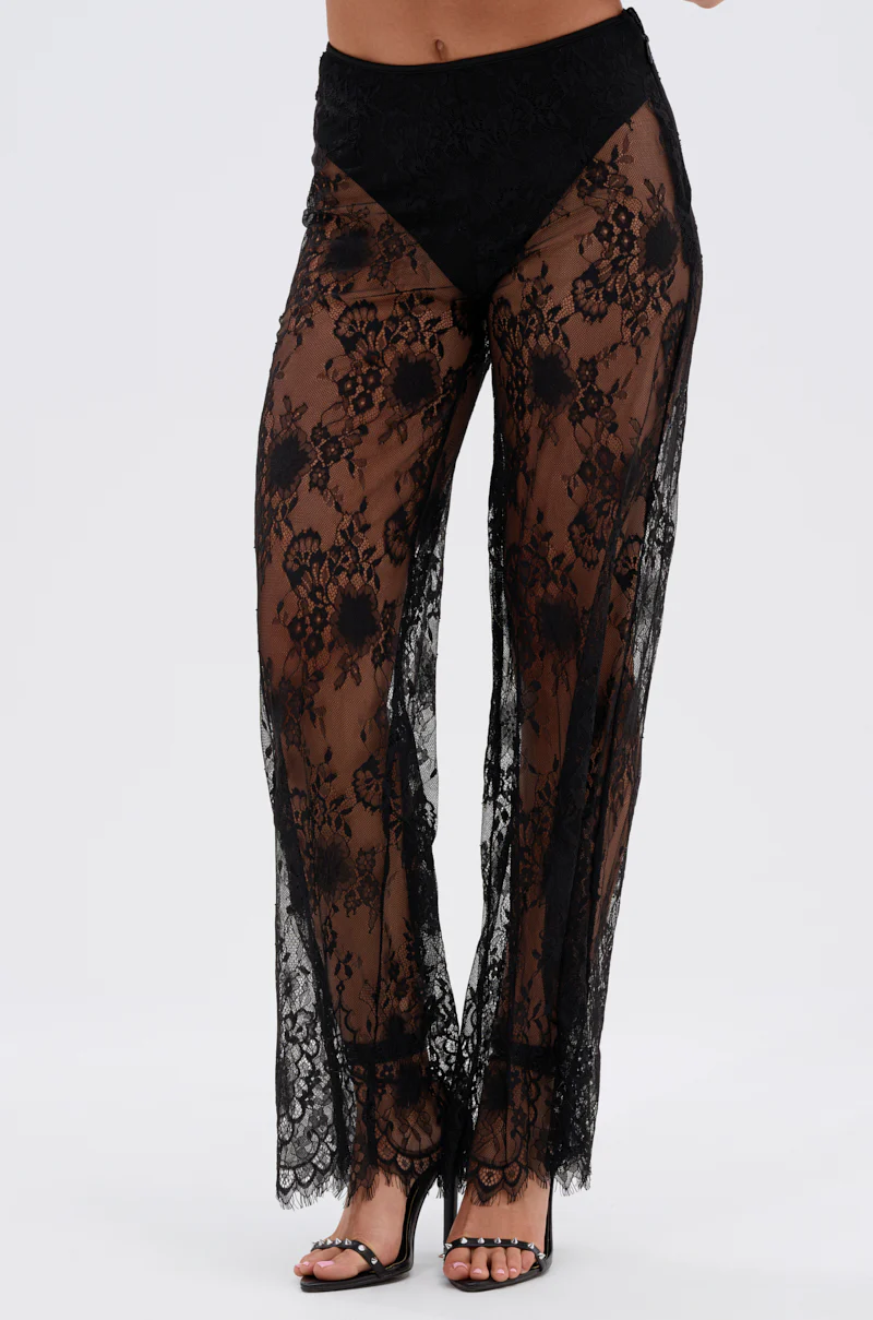 DRESSED TO IMPRESS LACE FLARE LEGGING