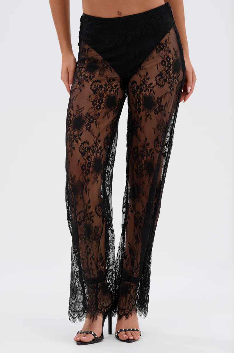 DRESSED TO IMPRESS LACE FLARE LEGGING - Image 2