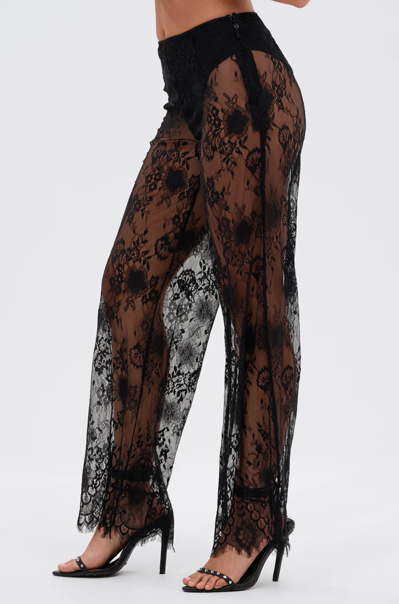 DRESSED TO IMPRESS LACE FLARE LEGGING - Image 3
