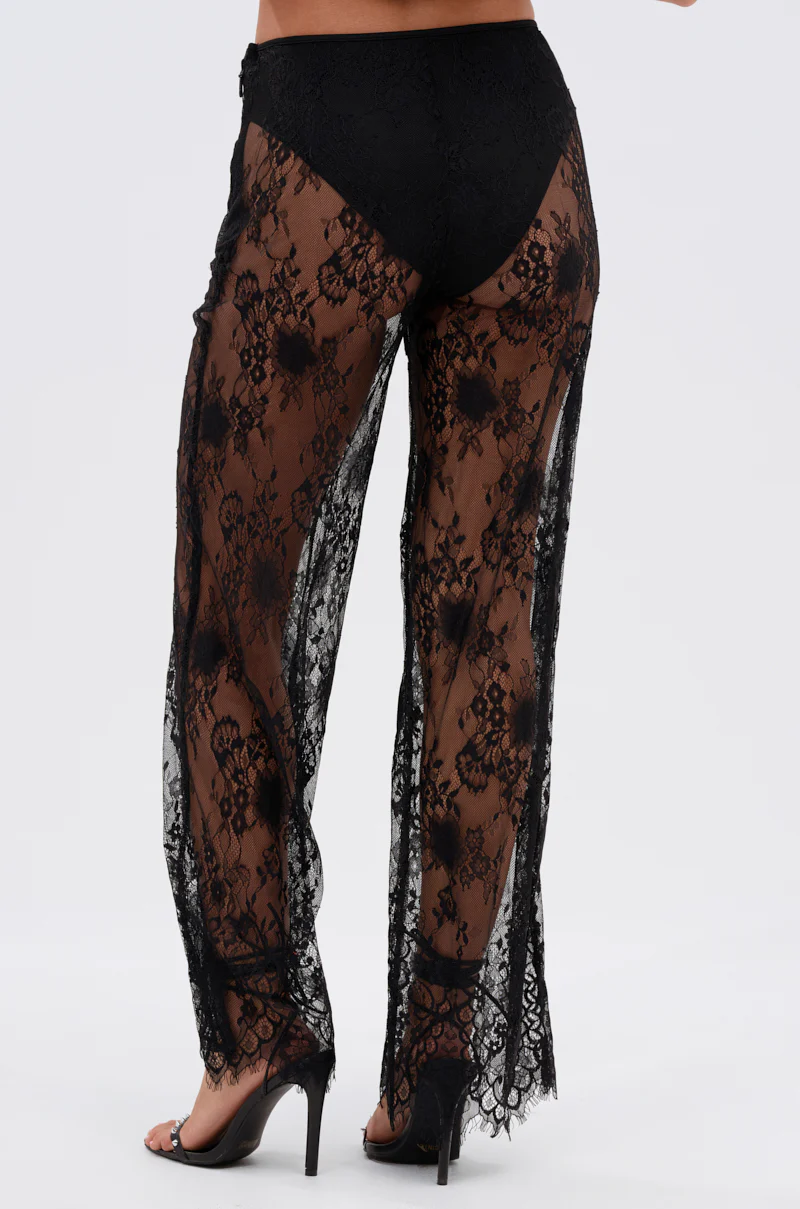 DRESSED TO IMPRESS LACE FLARE LEGGING - Image 4