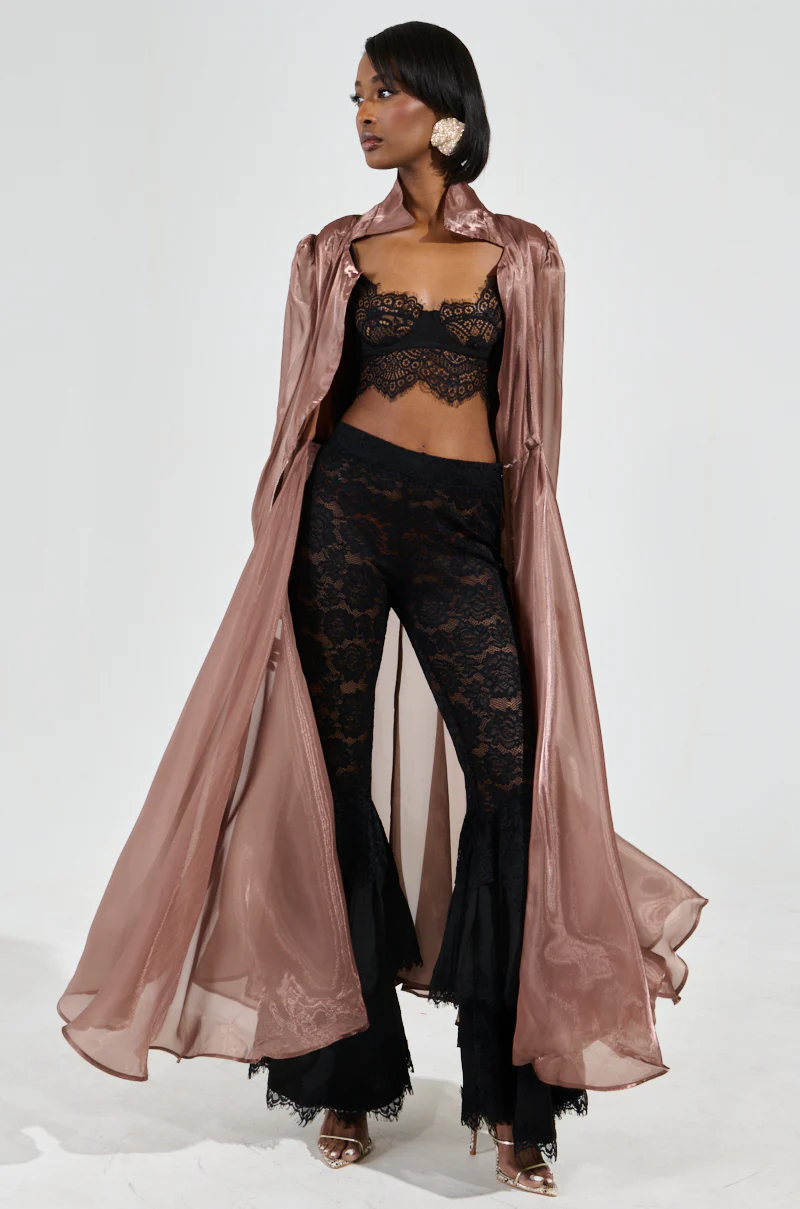 DRESSED UP TRENCH COAT IN BROWN - Image 2