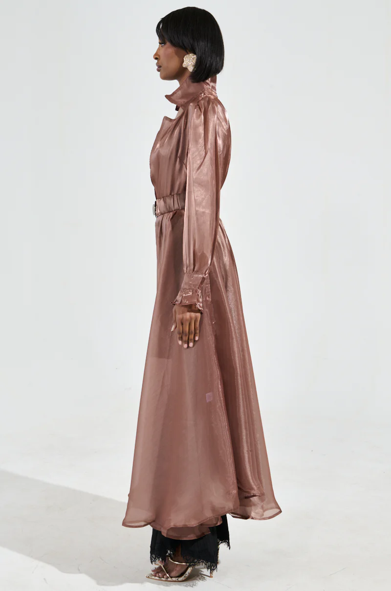 DRESSED UP TRENCH COAT IN BROWN - Image 6