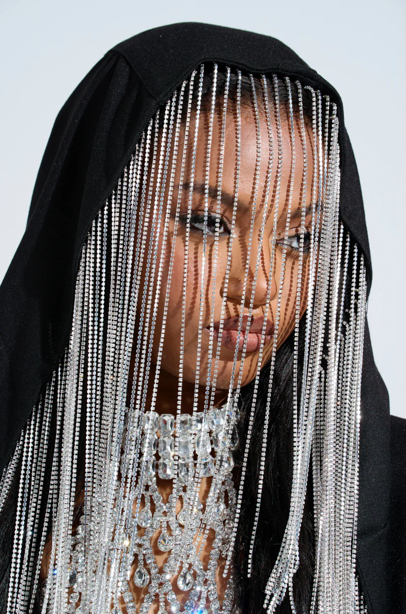 DRIPPY RHINESTONE FRINGE BLAZER - Image 10