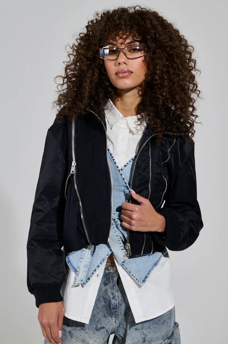 DUKE ZIPPER DETAIL BOMBER - Image 2