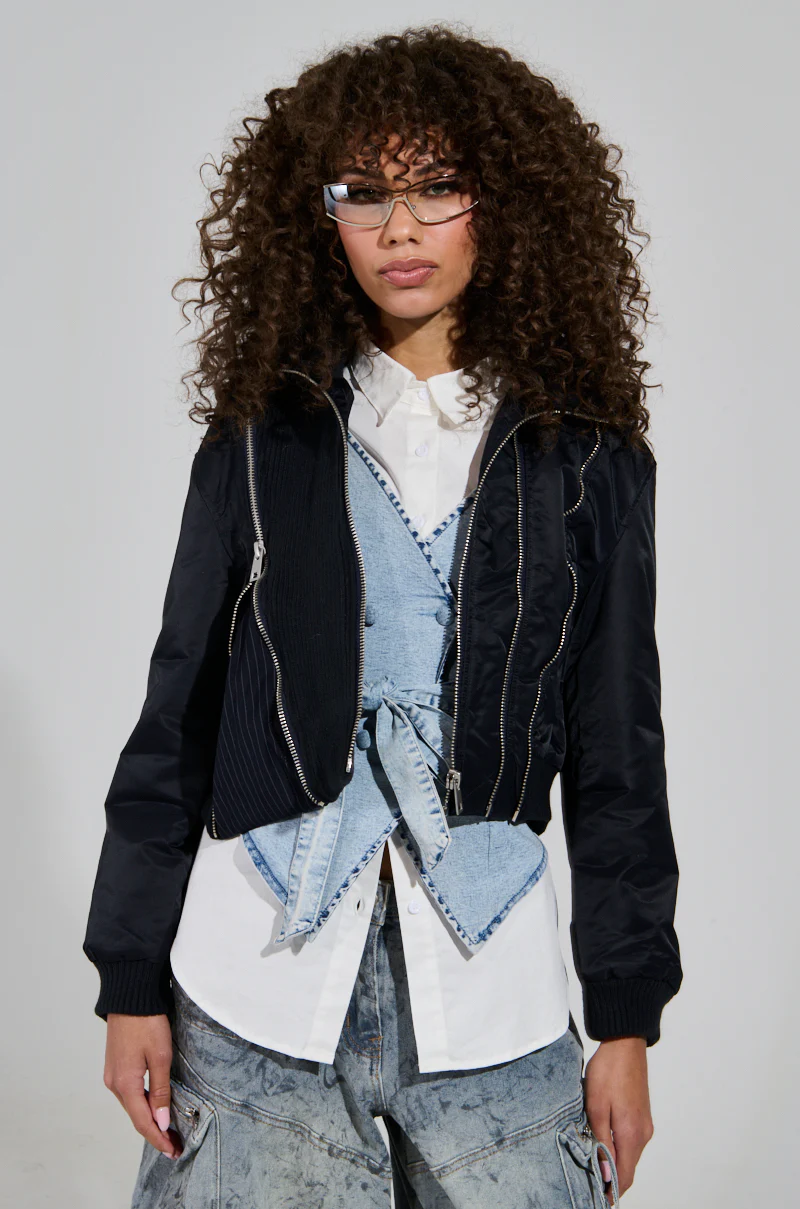 DUKE ZIPPER DETAIL BOMBER - Image 3