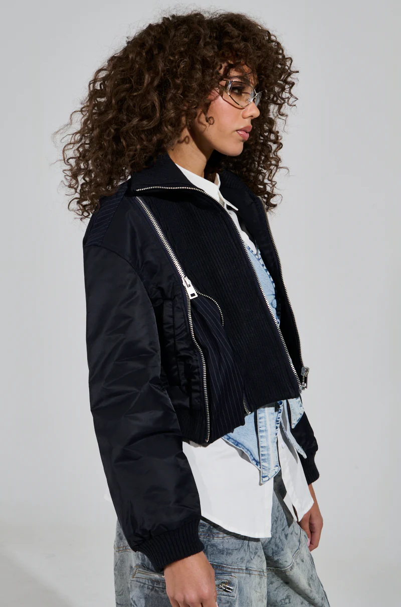 DUKE ZIPPER DETAIL BOMBER - Image 5