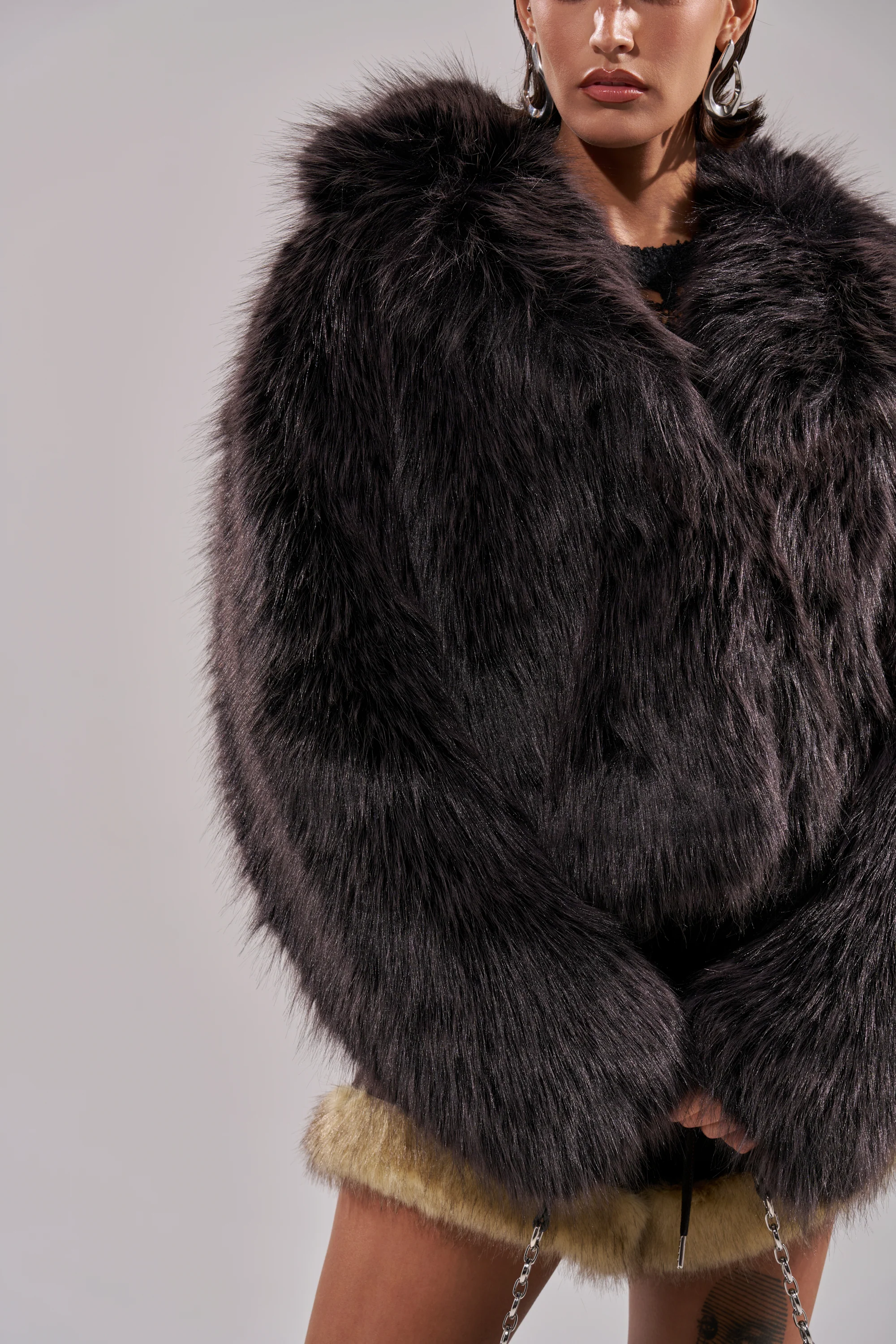 DUSK TIL DAWN FAUX FUR COAT - Image 12