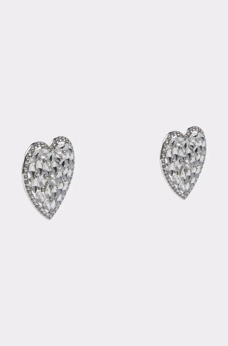 ALL MY HEART EARRING IN SILVER - Image 3