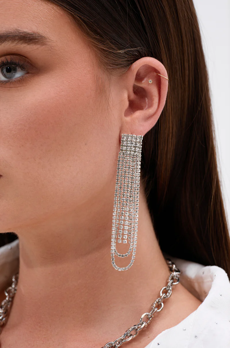 EXTRA LUXE DANGLE EARRING IN SILVER - Image 2