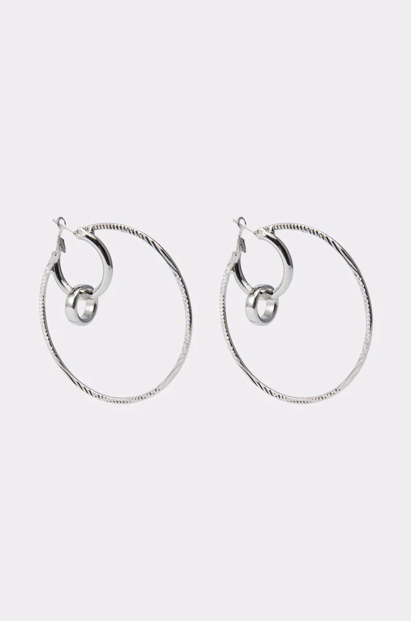 TOO DIFFERENT HOOP IN SILVER - Image 3