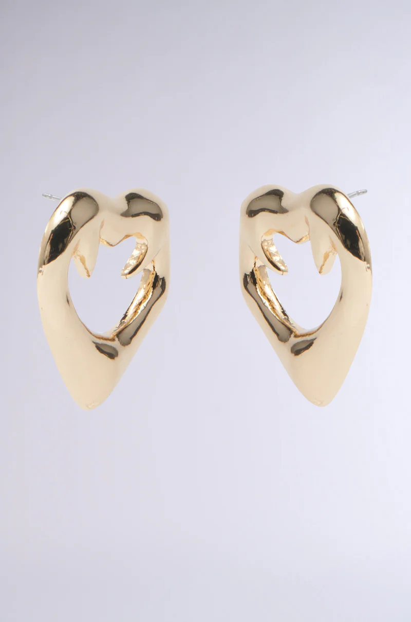 LOVE KILLS GOLD EARRING - Image 3