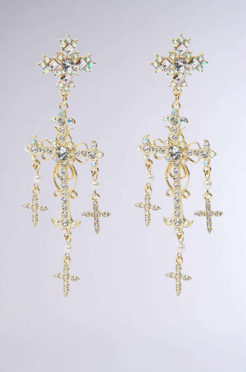 DON'T BE CROSS EARRING