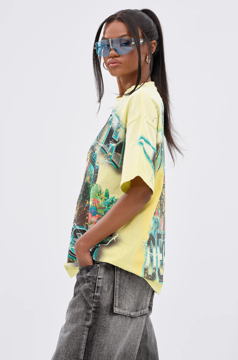 EARTH FIRST OVERSIZED GRAPHIC TEE - Image 3