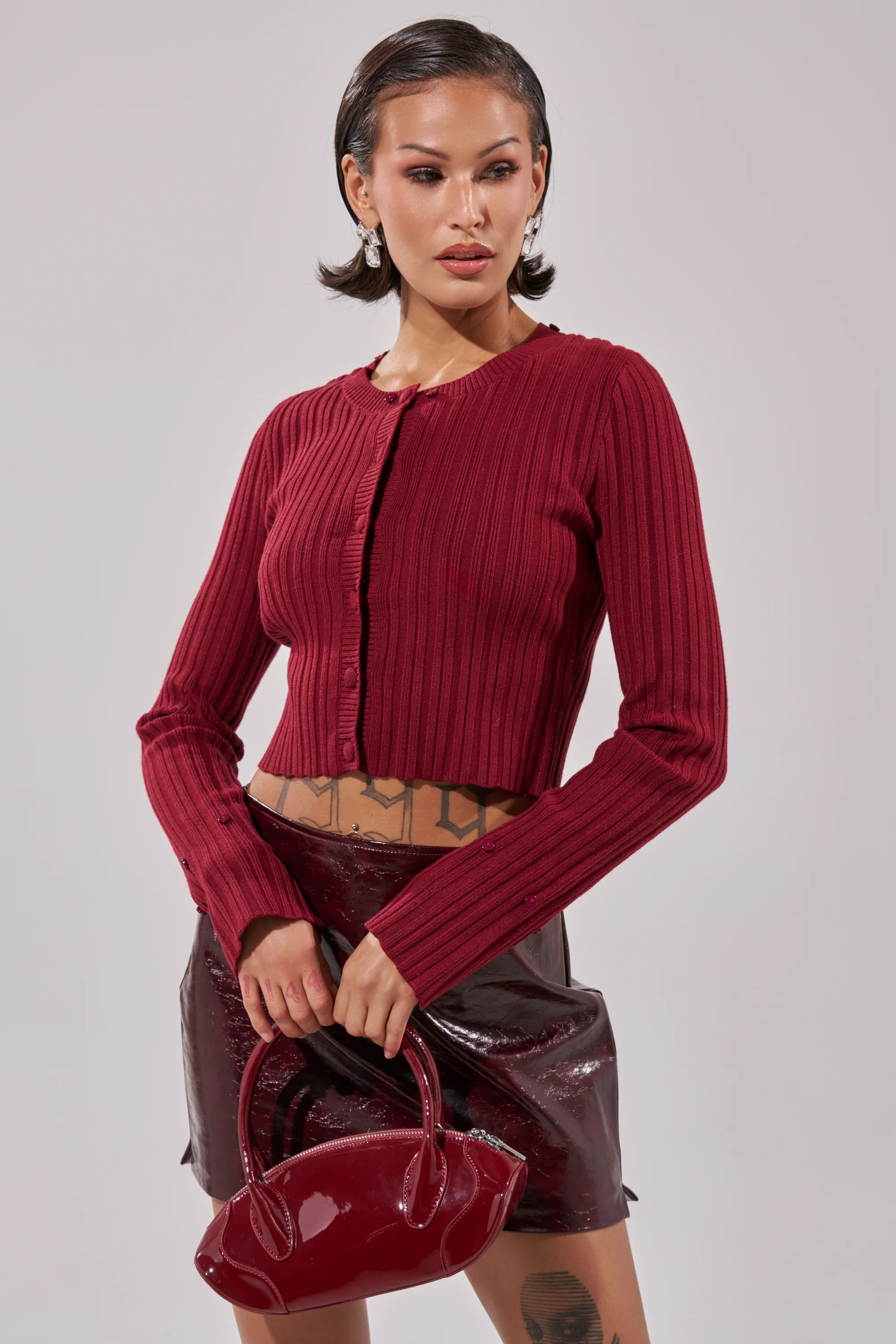EASE MY MIND CARDIGAN WITH FUR TRIM - Image 6