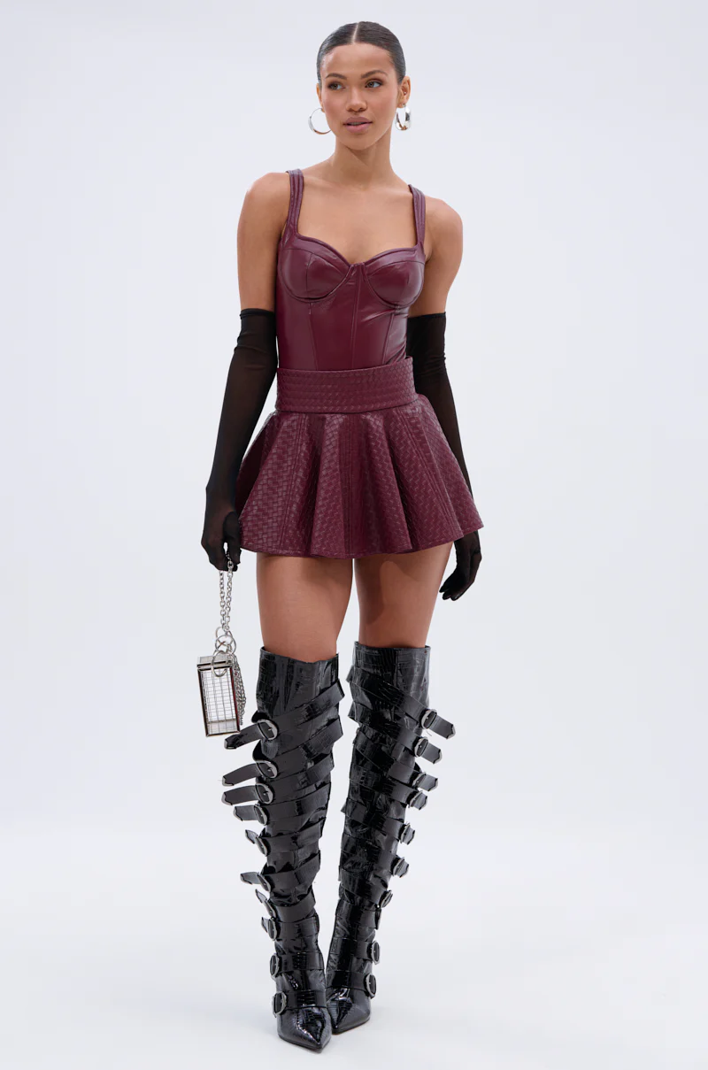 EASY LOVER BODYSUIT IN PLUM - Image 5