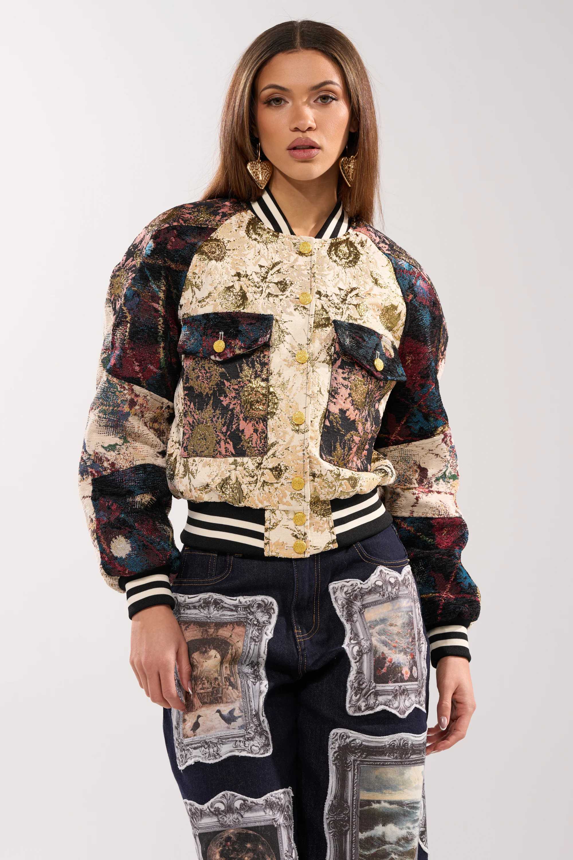 EGO CHECK PATCHWORK BOMBER - Image 2