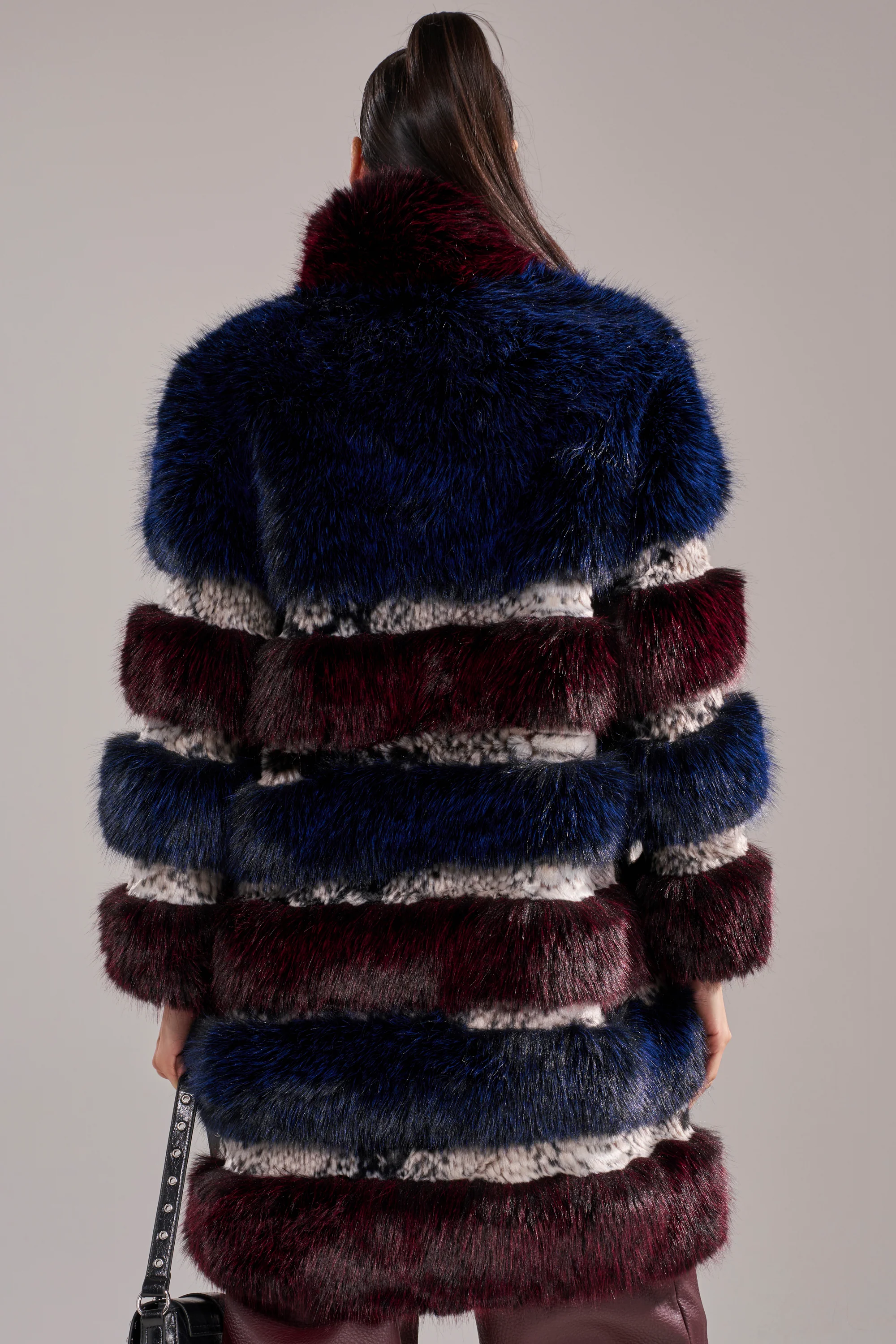 EGO PANELED FAUX FUR COAT - Image 5