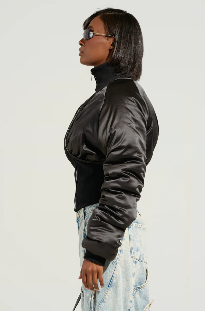 ELECTRA SATIN EFFECT BOMBER - Image 3