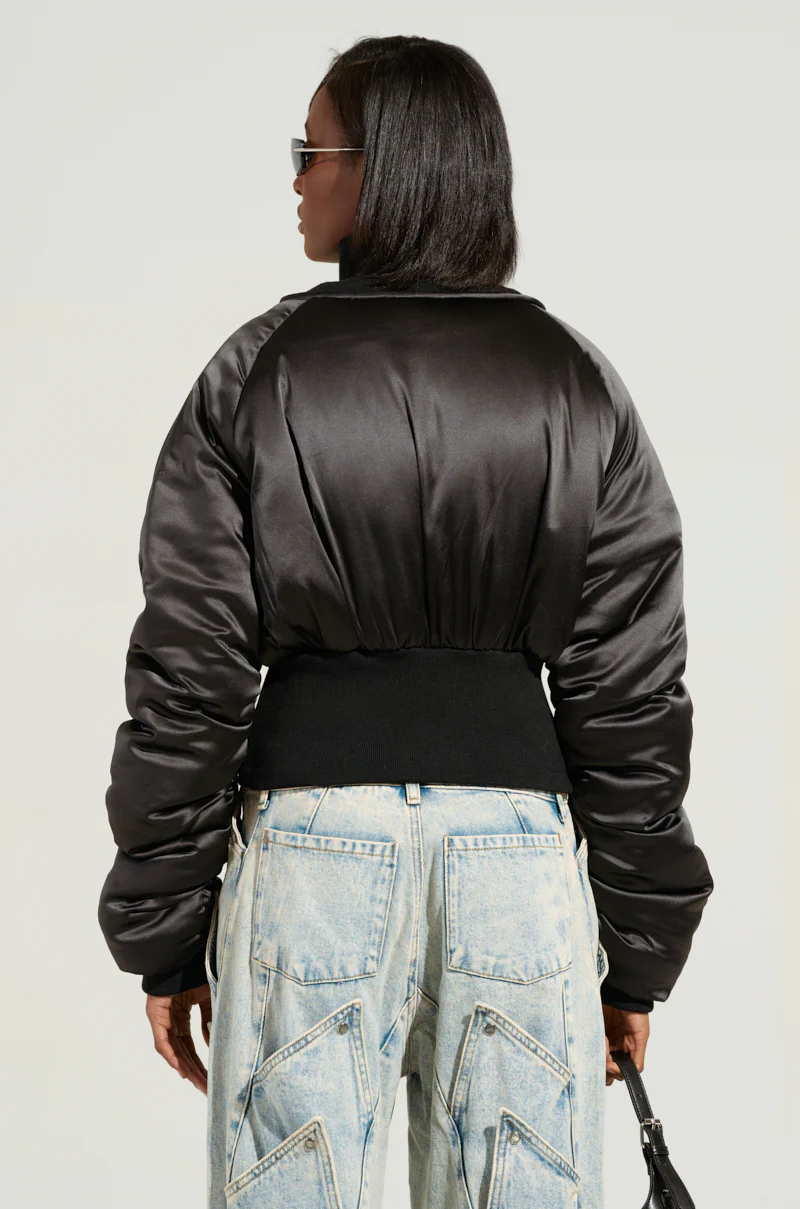 ELECTRA SATIN EFFECT BOMBER - Image 4