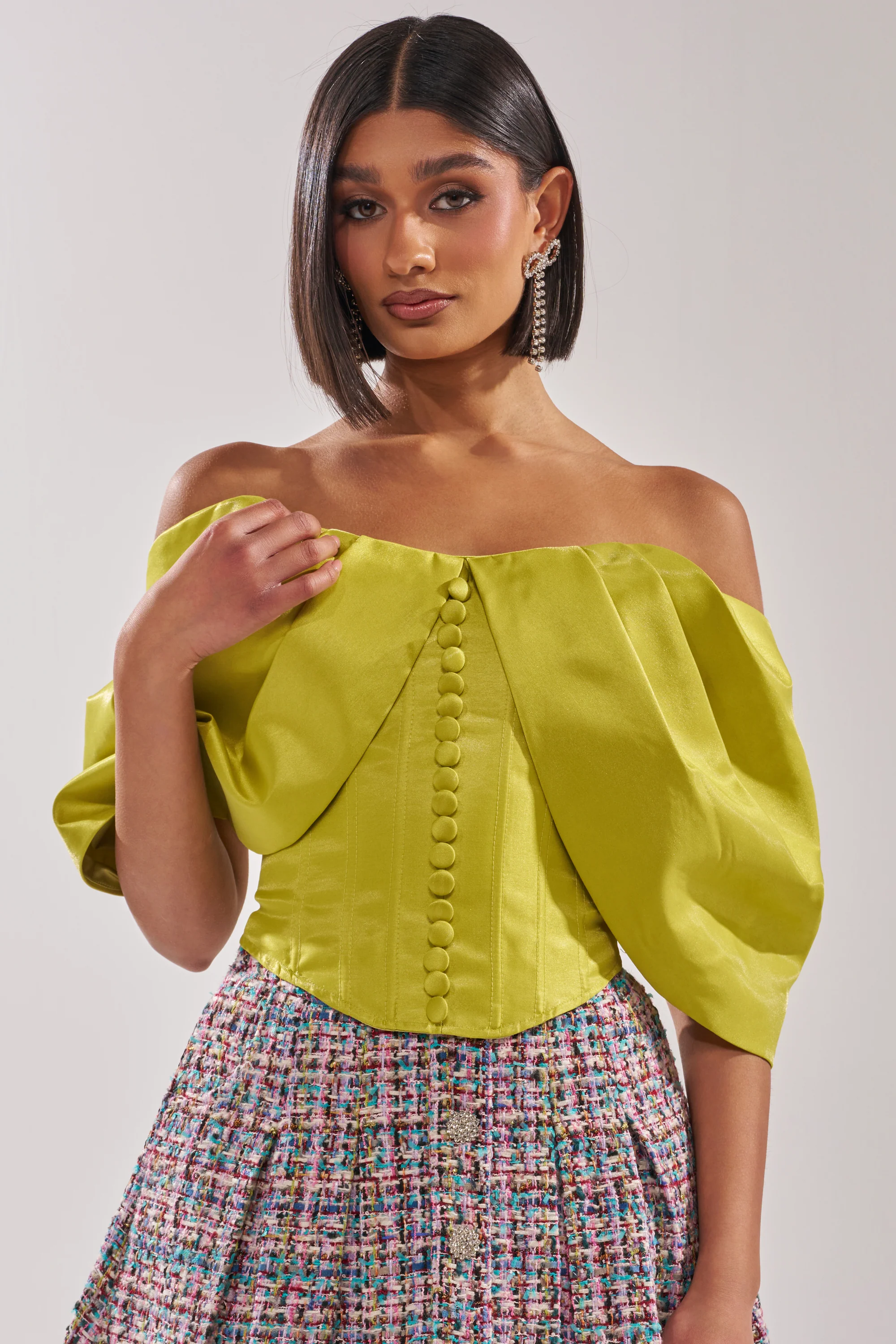 ELECTRIC CORSET IN GREEN - Image 2