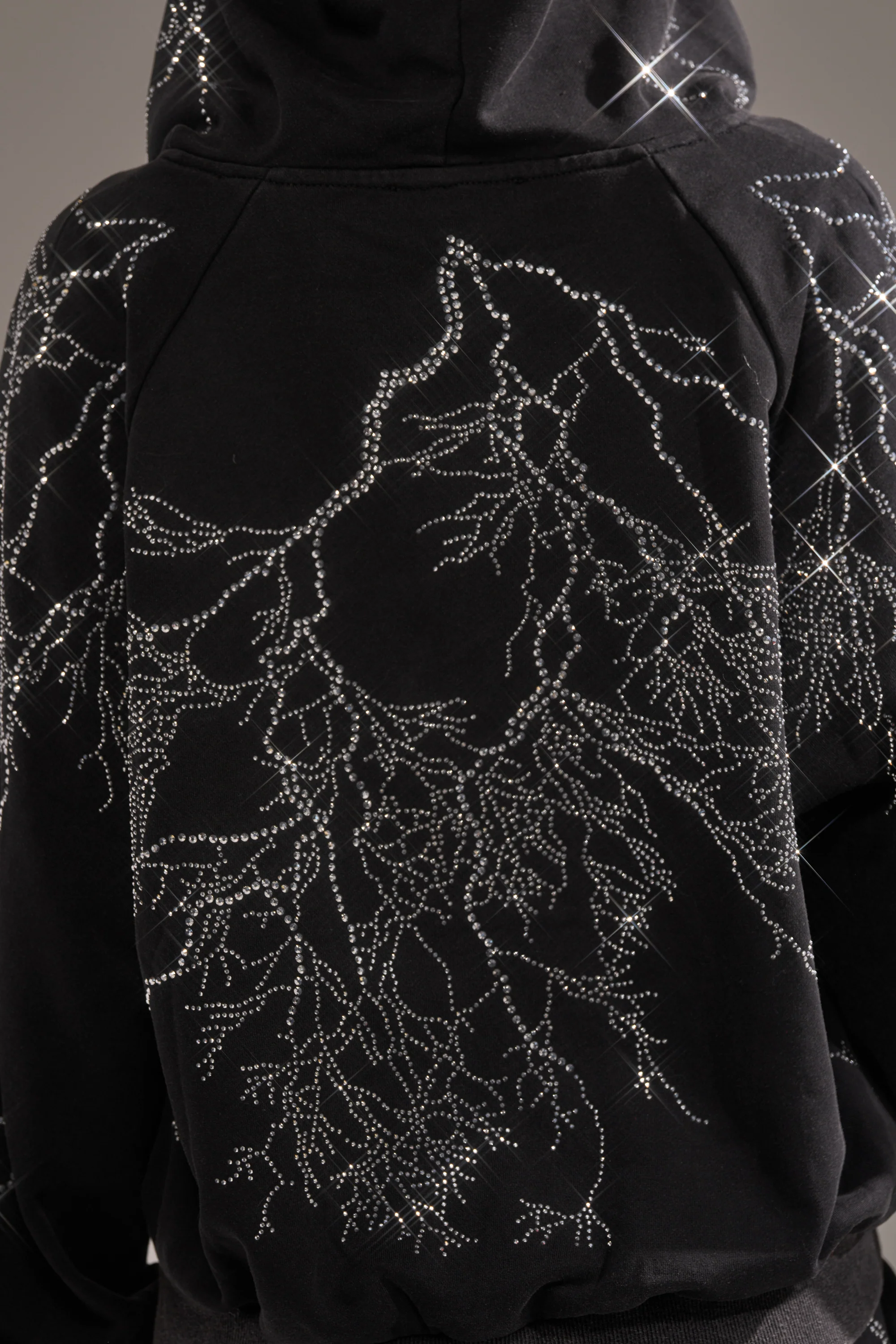 ELECTRIC LOVE RHINESTONE ZIP UP SWEATSHIRT - Image 7