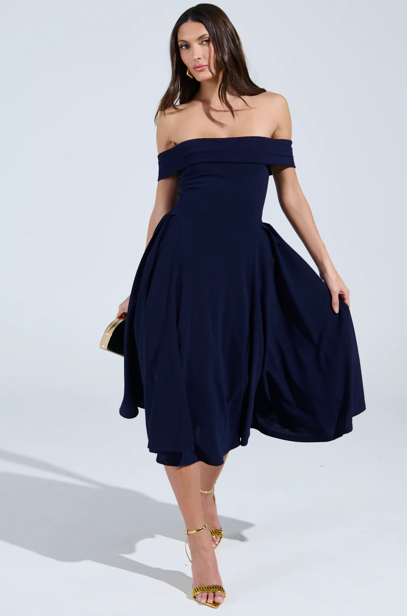ELEVATE ME PLEATED MIDI DRESS - Image 2