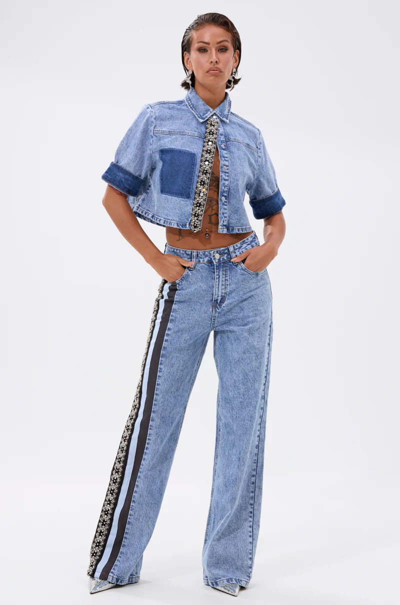 ELEVATED DENIM BUTTON DOWN - Image 6