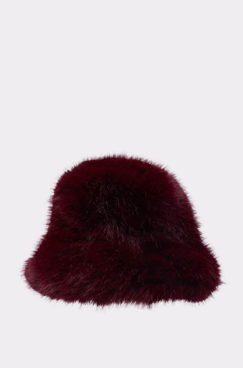 ELEVATED FAUX FUR BUCKET HAT - Image 2