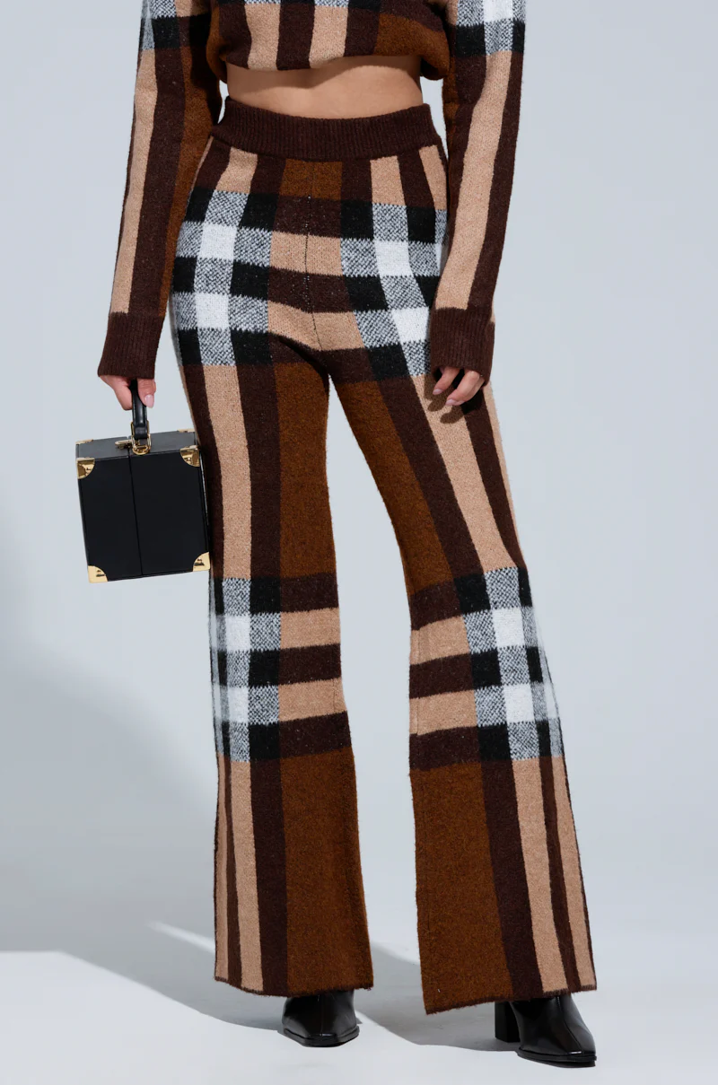 ELISE PLAID KNIT PANT - Image 2