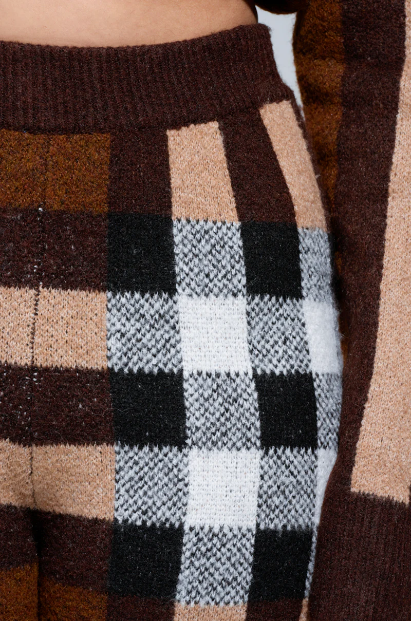 ELISE PLAID KNIT PANT - Image 6