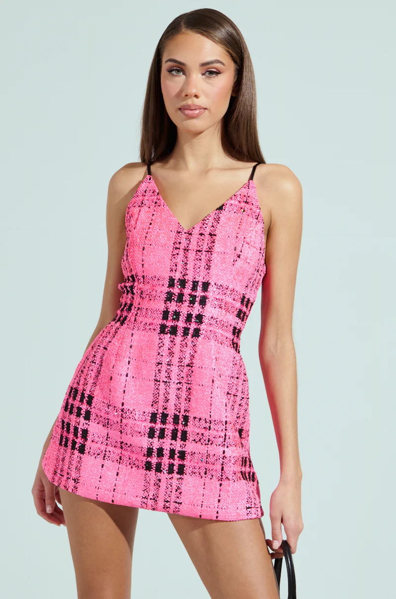 ELLE TWEED MINI DRESS - Image 4