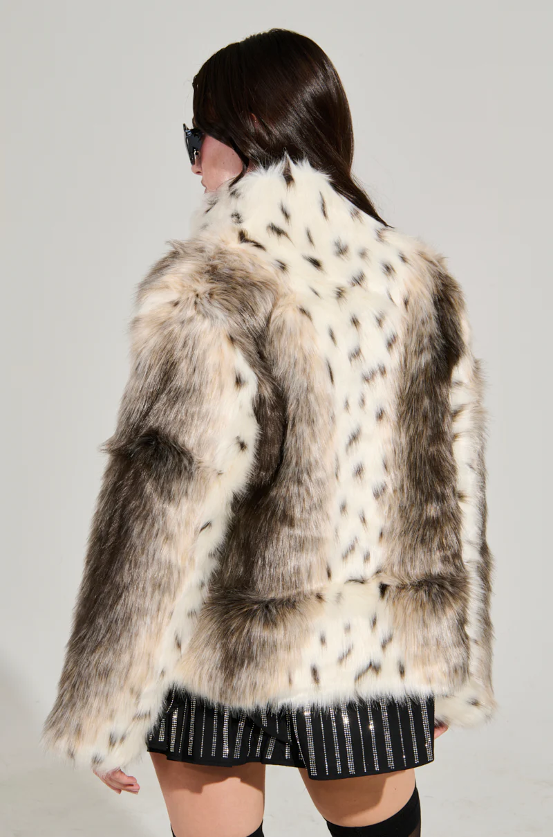 ELSIE FAUX FUR BOMBER - Image 6
