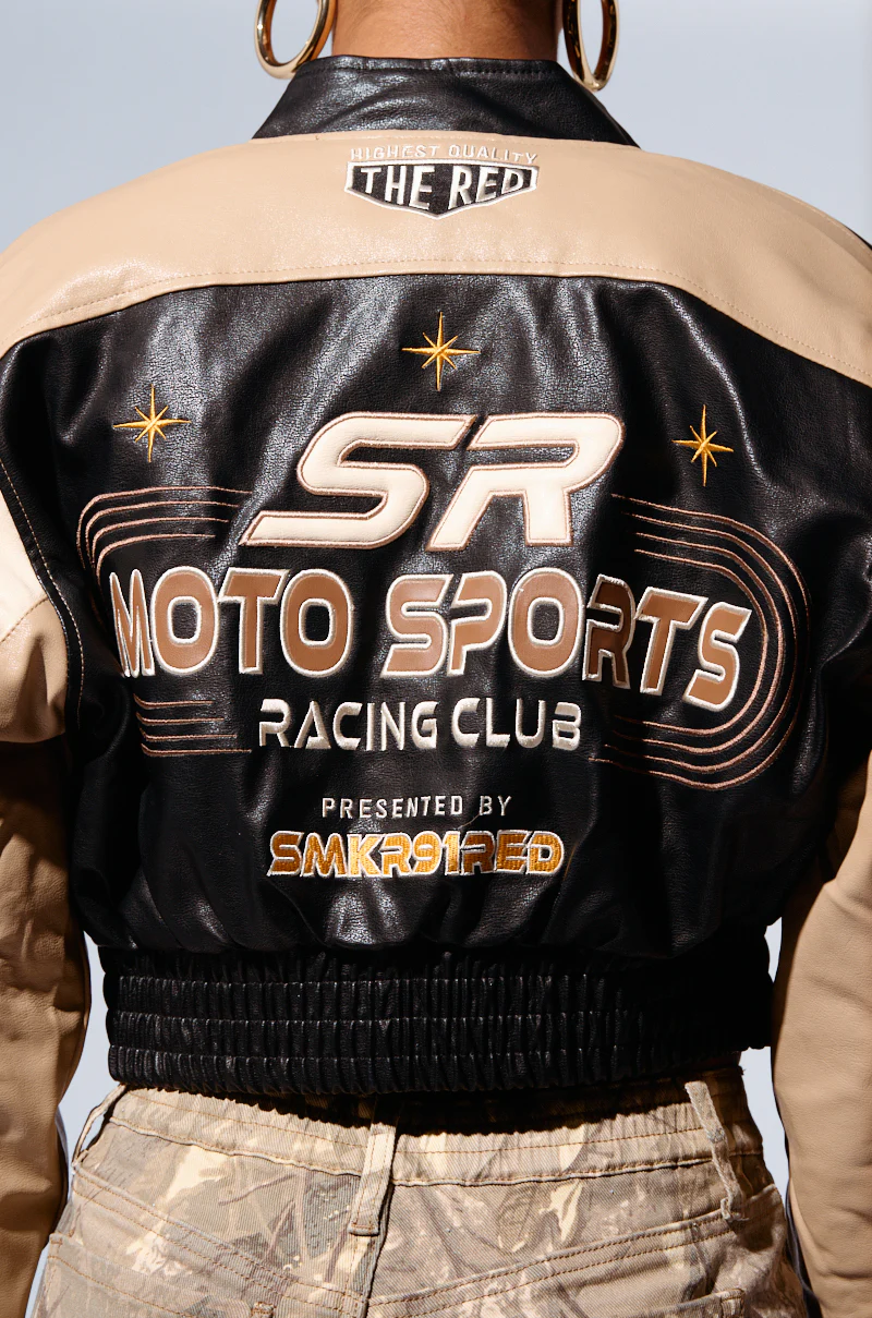 EMBROIDERED RACER BOMBER - Image 8
