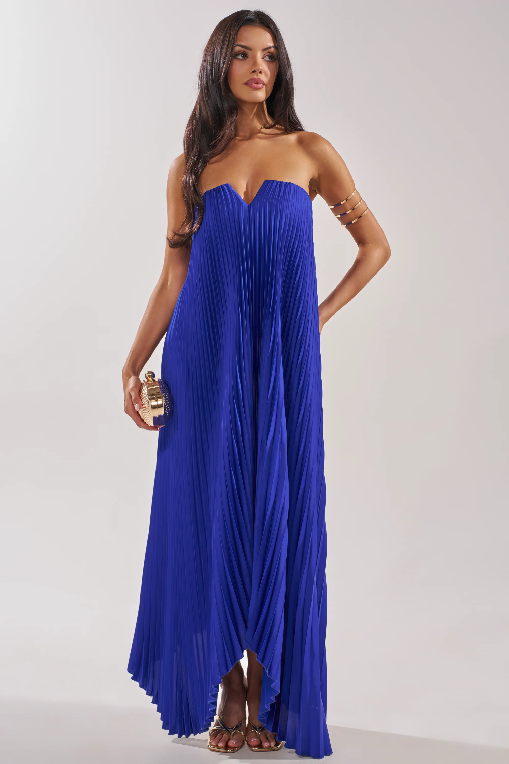 EMERALD DREAM SLEEVELESS MAXI DRESS IN BLUE - Image 2