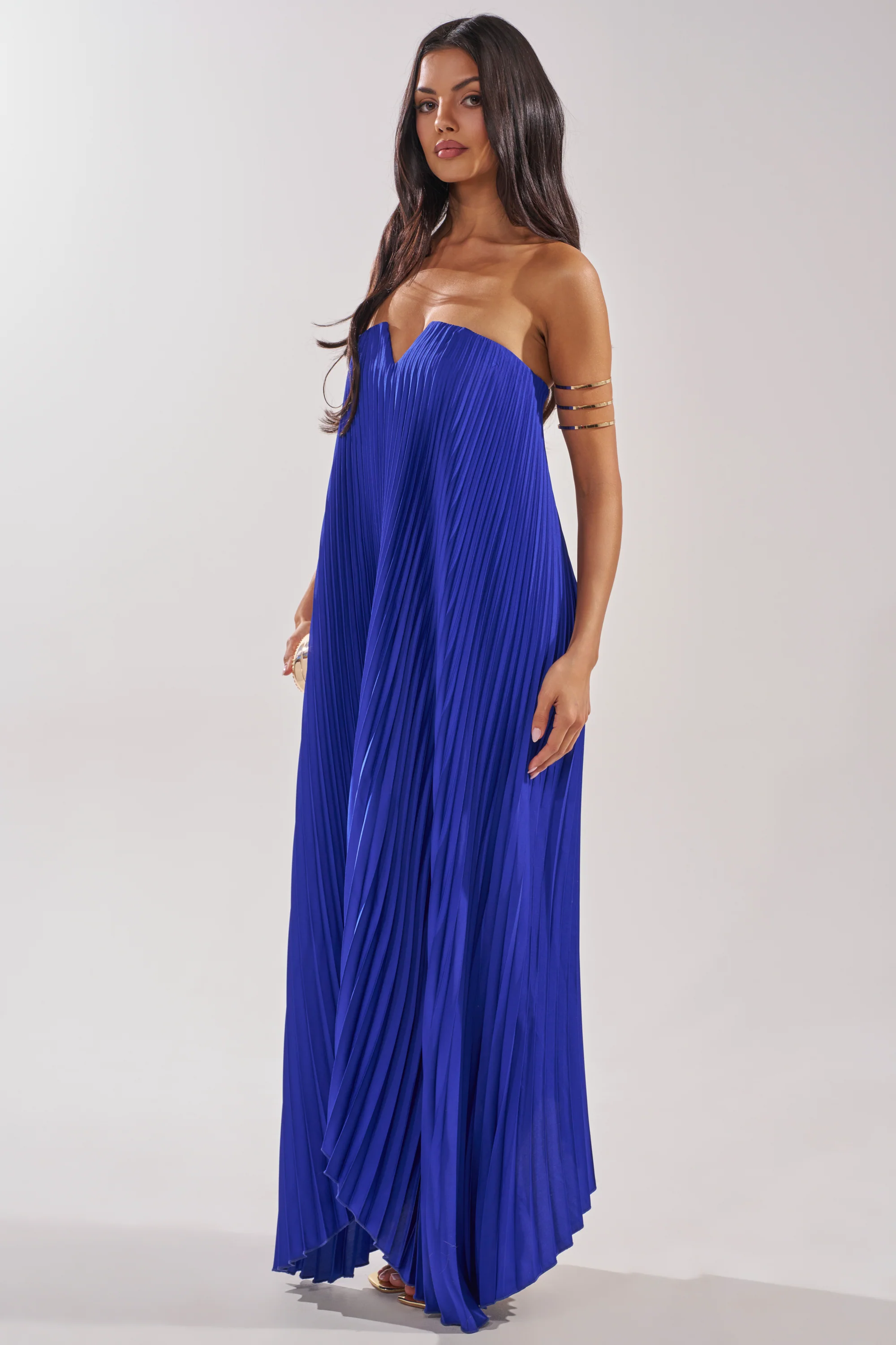 EMERALD DREAM SLEEVELESS MAXI DRESS IN BLUE - Image 3