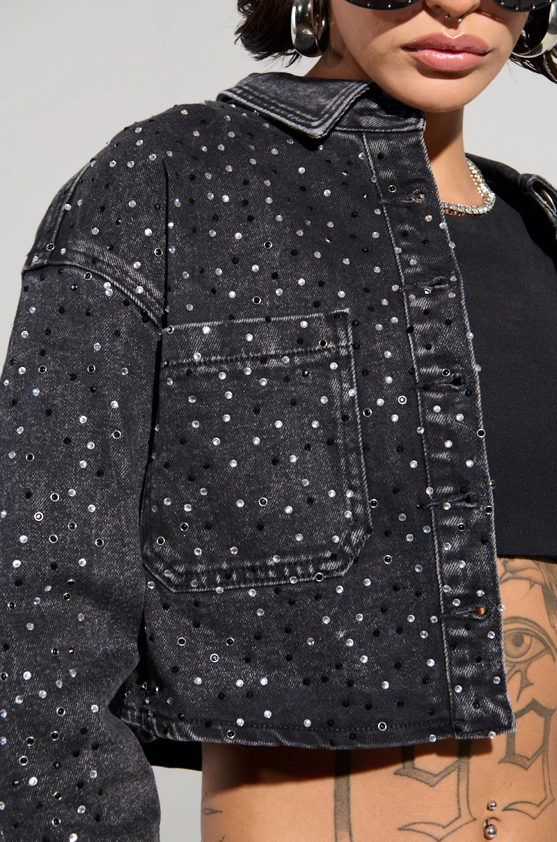 EMMIE EMBELLISHED DENIM JACKET - Image 8